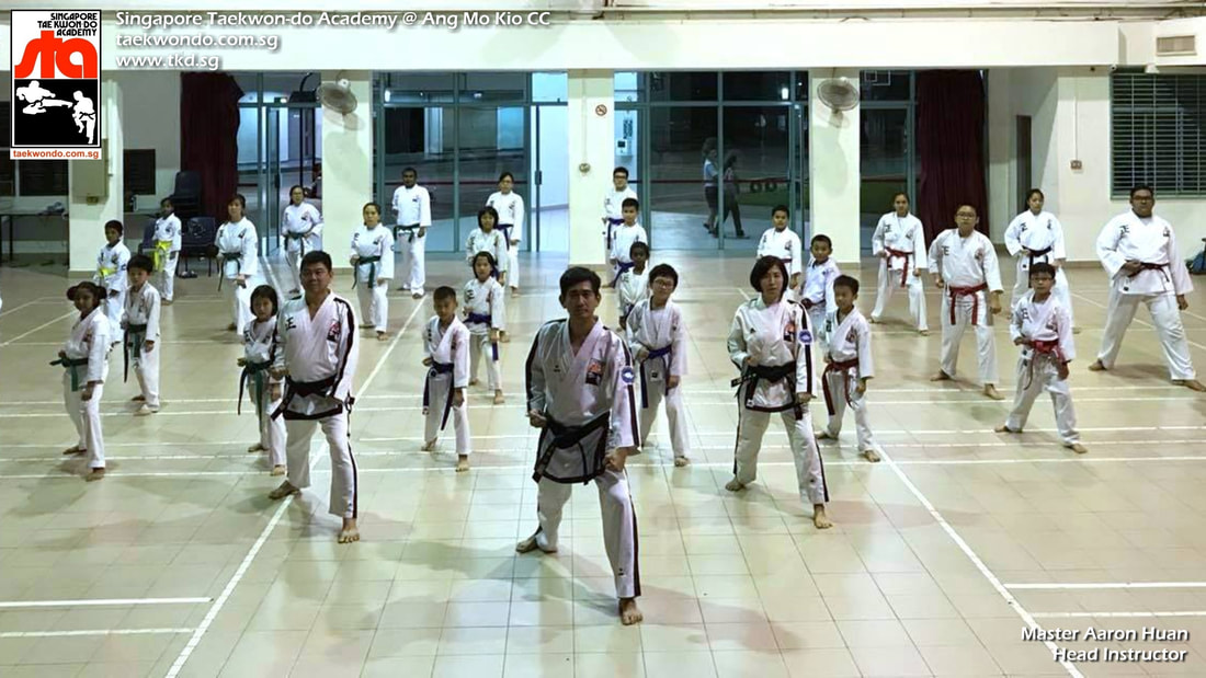 Master Aaron Huan Head Instructor Ang Mo Kio CC Kebun Baru Yio Chu Kang Bishan Hougang Serangoon Singapore Taekwondo Academy