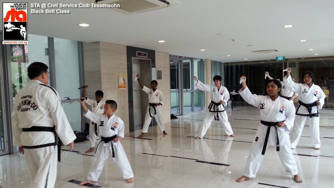 Hwa Rang Knife Pattern, Master Albert Ong, Black Belt Class Civil Service Club Tessensohn Balestier Novena Serangoon Newton