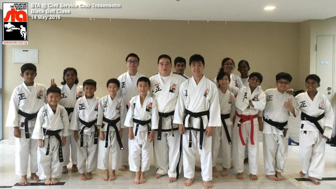 Black Belt Class Students Civil Service Club, Master Albert Ong, Tessensohn Balestier Novena Serangoon Orchard Newton City