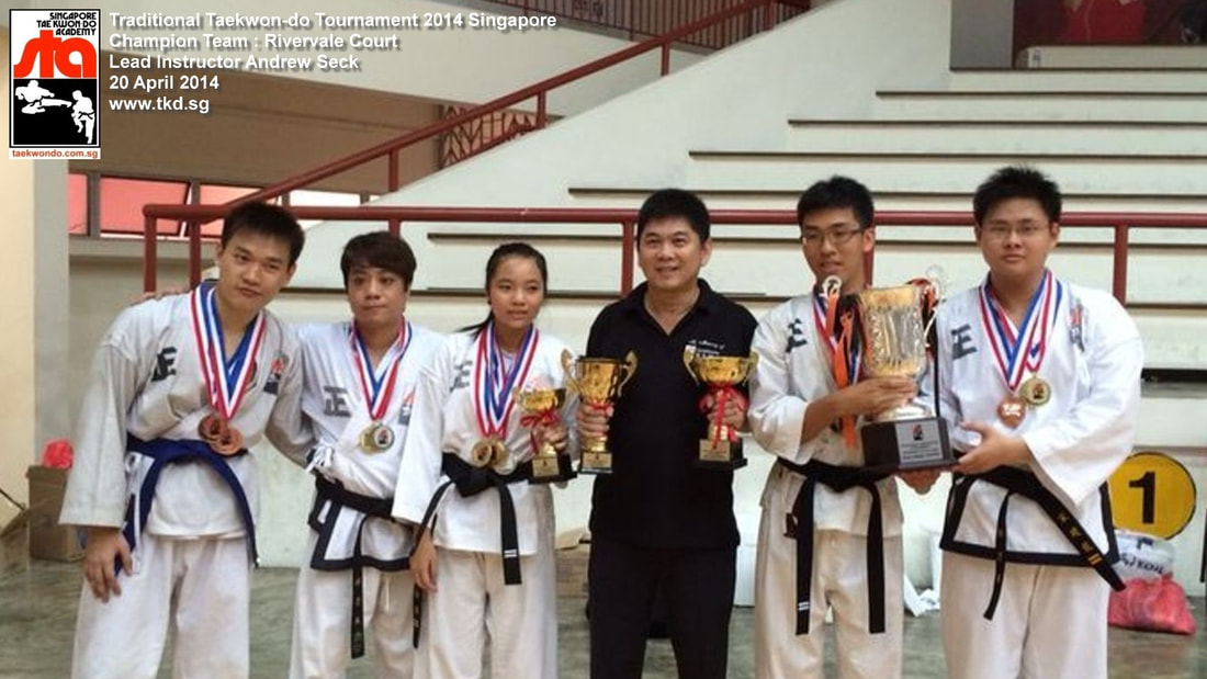 2014 Champion Rivervale Compassvale Instructor Andrew Seck Traditional Taekwondo Tournament Singapore Taekwondo Academy STA