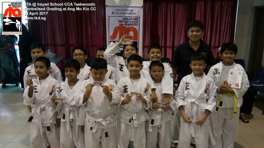 Madrasah Irsyad School CCA Taekwondo Grading 2017 Senior Instructor Andrew Seck Singapore Taekwondo Academy STA Ang Mo Kio