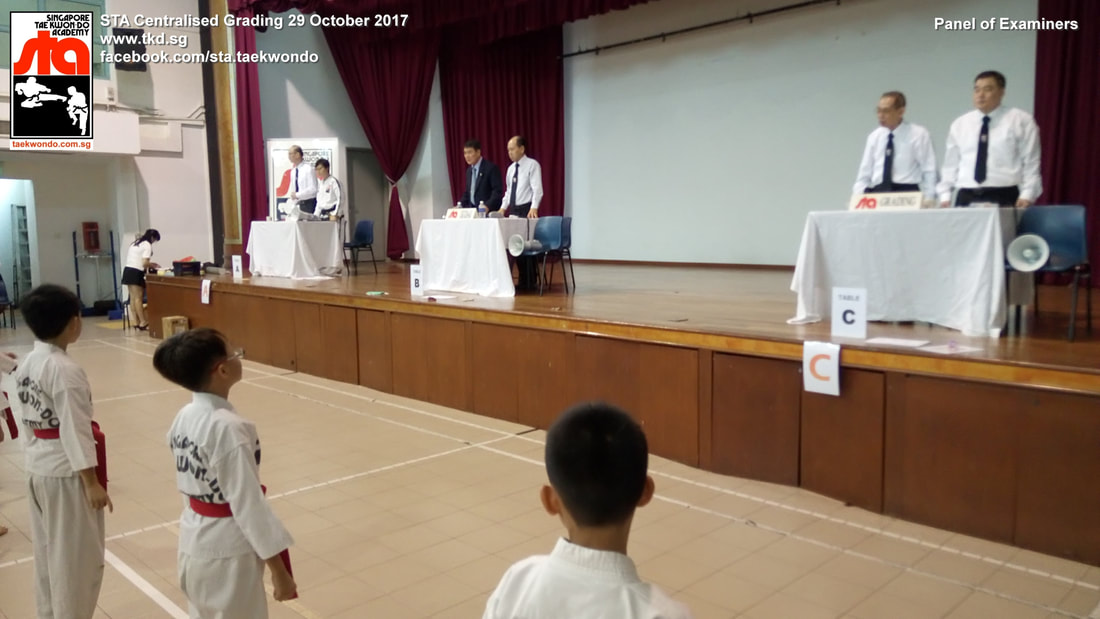 Examiners Centralised Grading 29 Oct 2017 Black Belt Colour Belt Singapore Taekwon-do Academy HQ Taekwondo STA International recognized