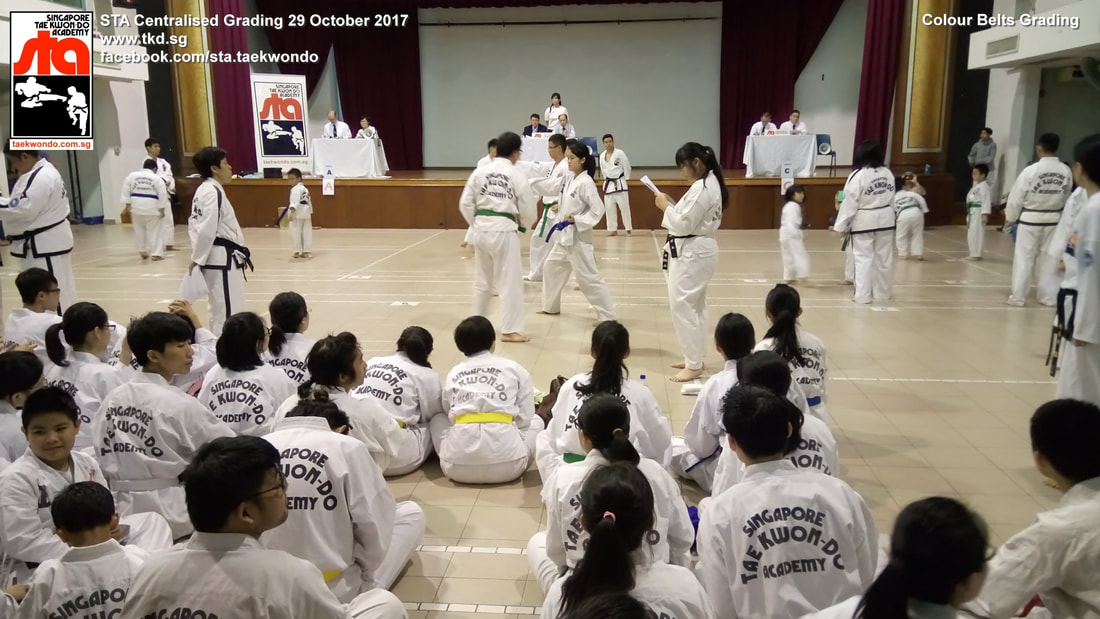 Centralised Grading 29 Oct 2017 Black Belt Colour Belt Singapore Taekwon-do Academy HQ Taekwondo STA International recognized