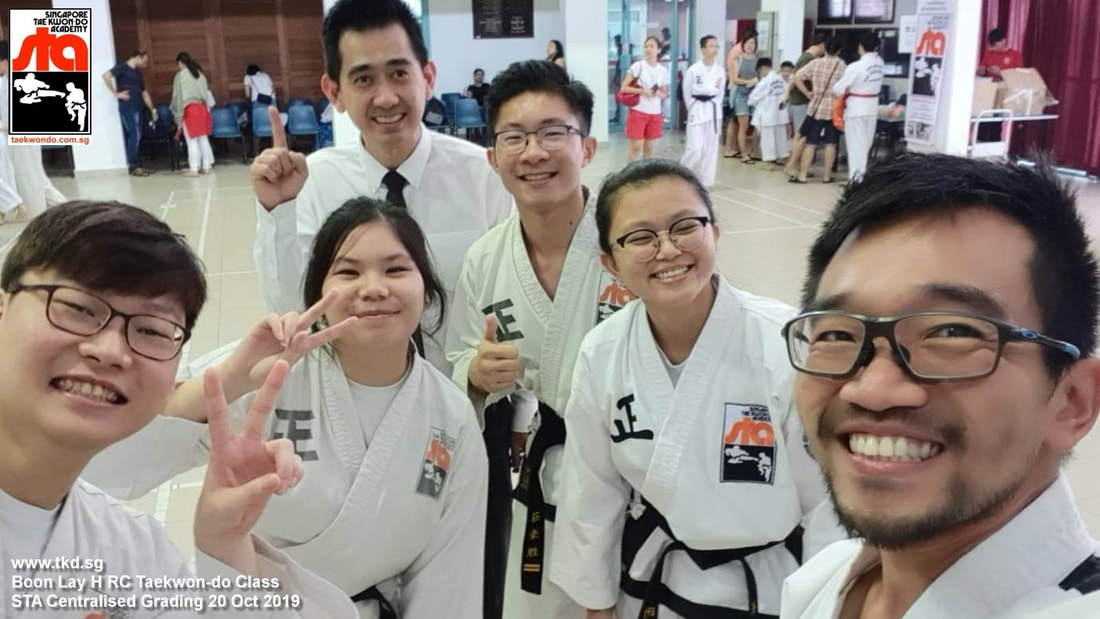 Sr Instructor Darren Huan, Master Aaron Huan, Boon Lay H Black Belt Assistants, Koh Kok Hui, Niki Ng, Alvin Chng, Evelyn Ang