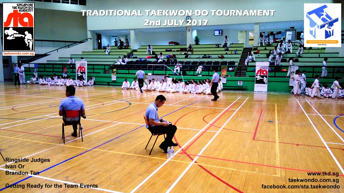 Ringside Judge Ivan Or and Brandon Tan, Traditional Taekwon-do Tournament 2017