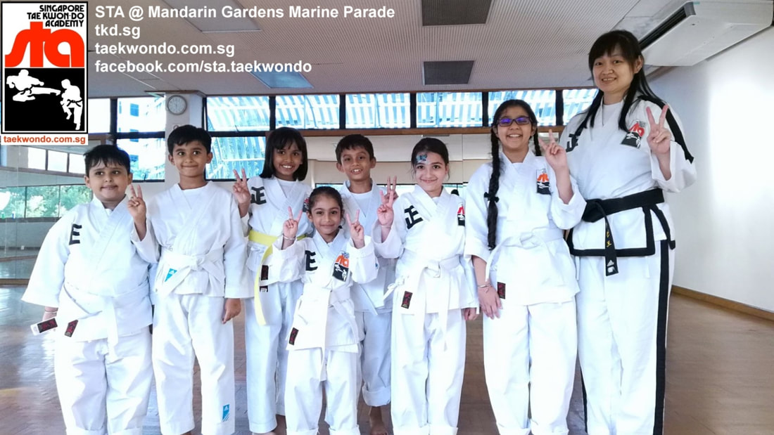 Mandarin Gardens Group Senior Instructor Anjanette Huan Marine Parade Siglap East Coast Bedok Kids Children Private Best Taekwondo School Class Lessons Singapore Taekwon-do Academy HQ TKD SG
