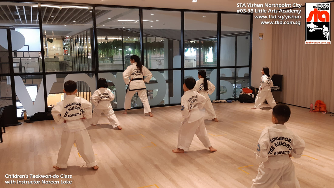 Children Kids Class Noreen Yishun Northpoint City Sembawang Woodlands Khatib Canberra Singapore Taekwondo Academy Punggol TKD