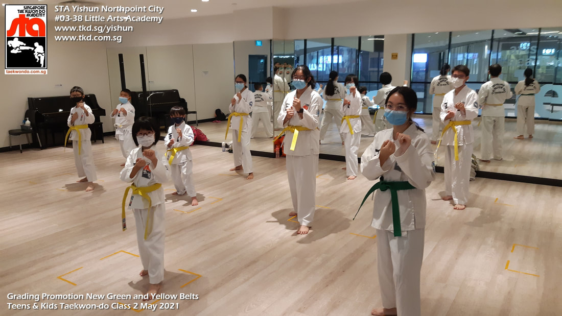 Grading New Belts Adult Teen Kids Yishun Northpoint City Sembawang Woodlands Khatib Canberra Singapore Taekwondo Academy TKD