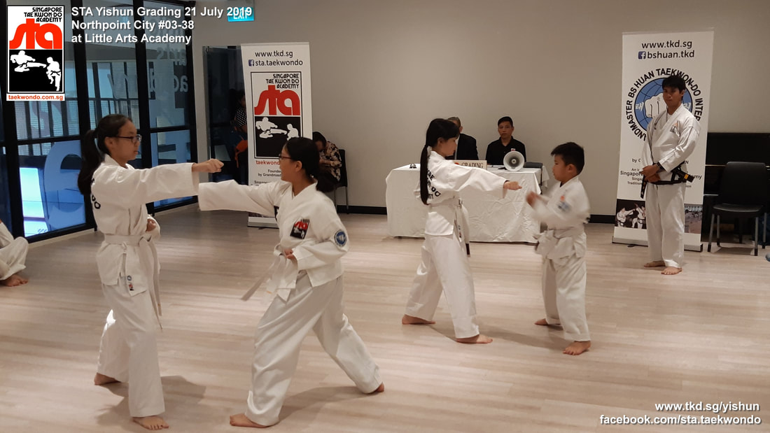 Yishun Taekwondo Student's Grading at Yishun Northpoint City Orchard Central Mall Ten Square Studio Singapore Taekwondo Academy Orchard Road