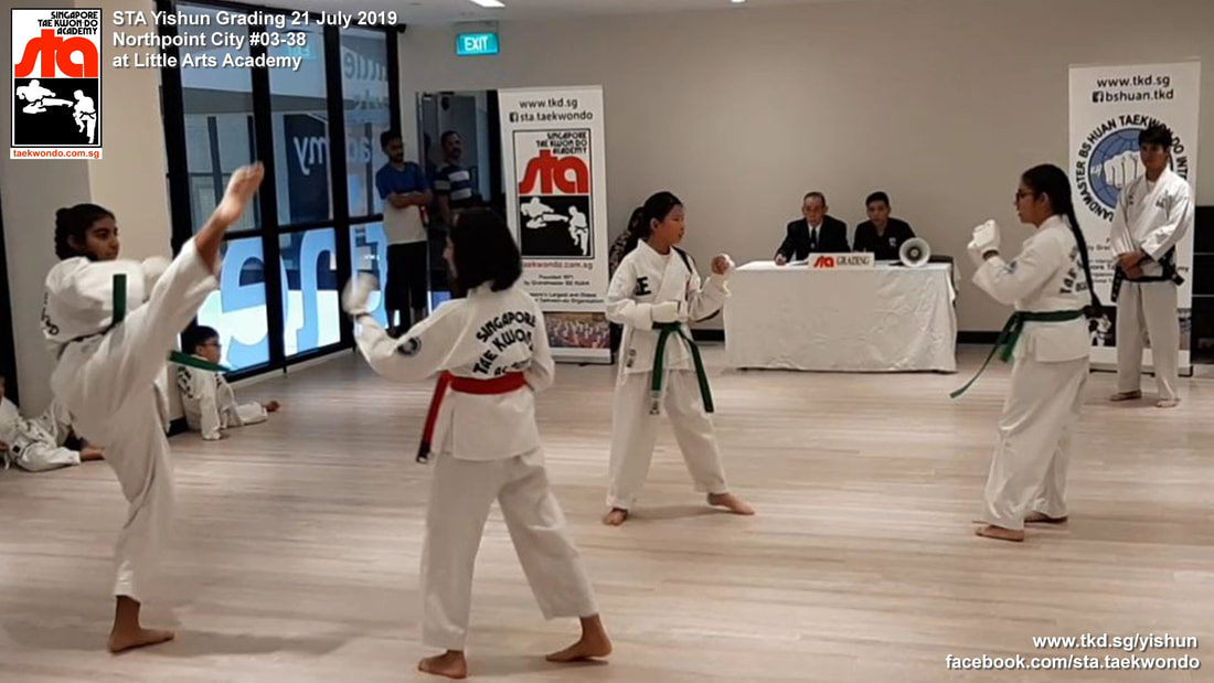 Aquarius Bedok Taekwondo Student's Grading at Yishun Northpoint City Orchard Central Mall Ten Square Studio Singapore Taekwondo Academy Orchard Road